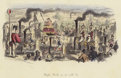 Hyde Park tak jak będzie autorstwa John Leech