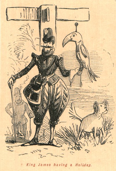 Król Jakub mający święto, 1897. autorstwa John Leech