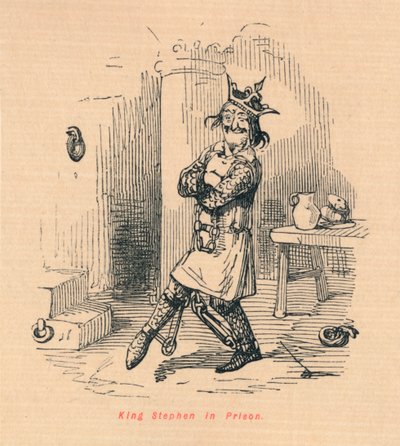 Król Szczepan w więzieniu, ok. 1860, ok. 1860 autorstwa John Leech