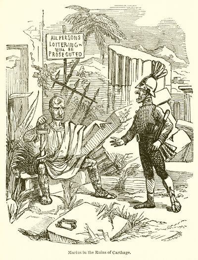 Marius w ruinach Kartaginy autorstwa John Leech
