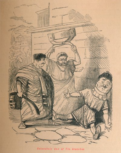 Melancholijny koniec Tib Grakchus, 1852 autorstwa John Leech