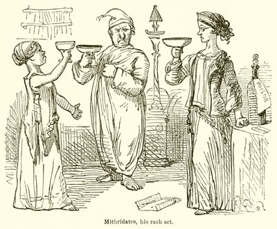 Mitrydates, jego wysypka autorstwa John Leech