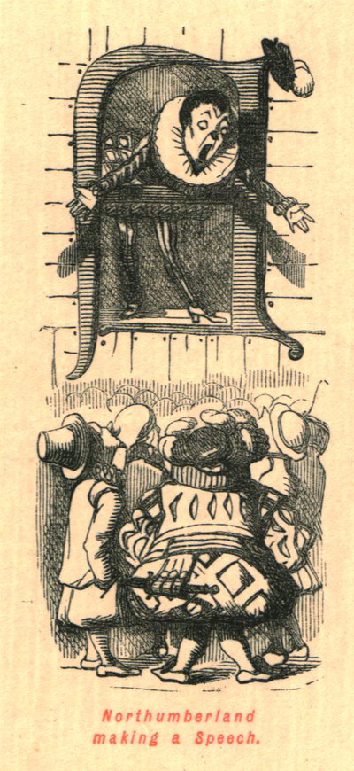 Northumberland wygłasza przemówienie, 1897. autorstwa John Leech