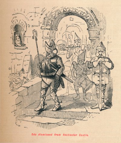Odo usunięty z zamku Rochester, ok. 1860, ok. 1860 autorstwa John Leech
