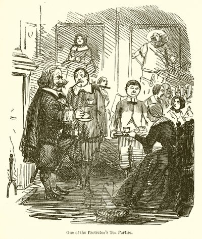 Jedno z Herbatek Protektorów autorstwa John Leech