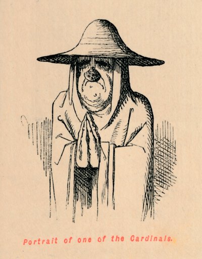 Portret jednego z kardynałów, ok. 1860, ok. 1860 autorstwa John Leech