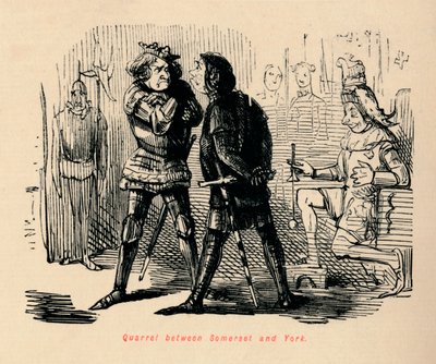Kłótnia między Somerset a Yorkiem, autorstwa John Leech