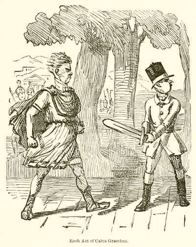 Pochopny akt Kajusza Grakchusa autorstwa John Leech