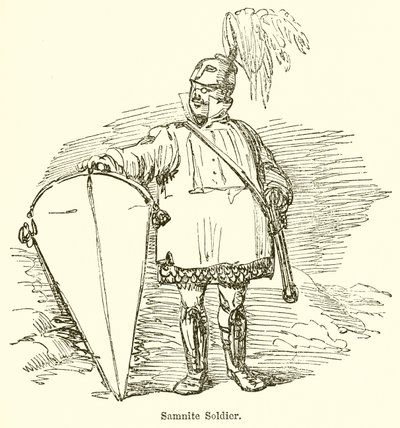 Samnicki żołnierz autorstwa John Leech