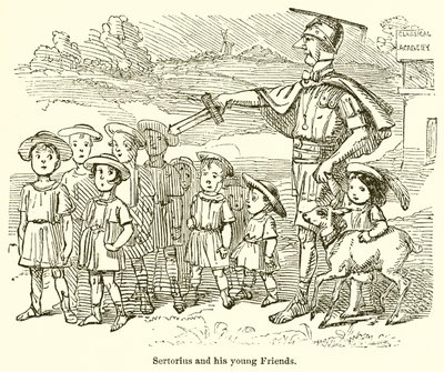 Sertoriusz i jego młodzi przyjaciele autorstwa John Leech