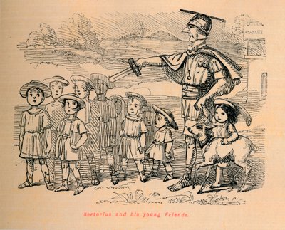 Sertorius i jego młodzi Przyjaciele, 1852 autorstwa John Leech