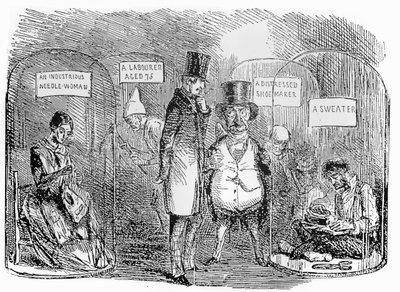 Okazy z wystawy przemysłowej Mr Punchs z 1850 r autorstwa John Leech