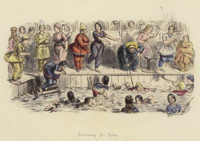 Pływanie dla Pań autorstwa John Leech