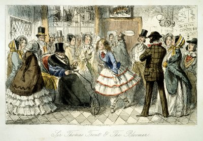Biorąc wody w Handley Spa, 1845 autorstwa John Leech