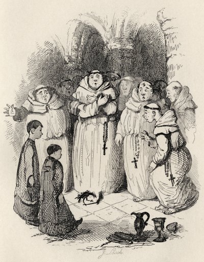 To On – Kawka, z „Legend Ingoldsby” Thomasa Ingoldsby, wydanej przez Richarda Bentleya und Son, 1887 autorstwa John Leech