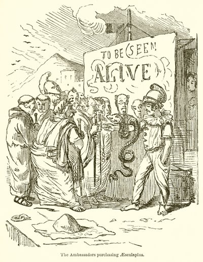 Ambasadorzy kupują Eskulapa autorstwa John Leech