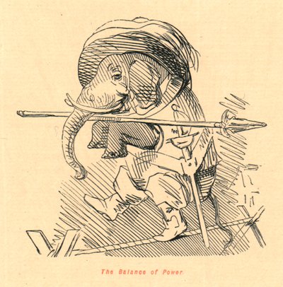 Równowaga sił, 1897. autorstwa John Leech