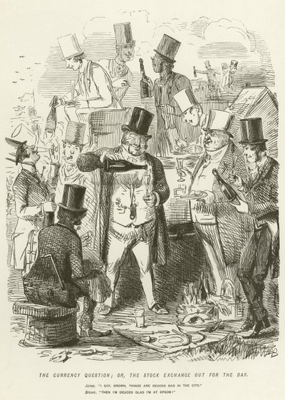 Pytanie o walutę; lub Giełda za Dnia autorstwa John Leech
