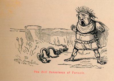 Złe sumienie Tarquin, 1852 autorstwa John Leech
