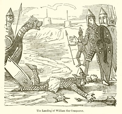 Lądowanie Wilhelma Zdobywcy autorstwa John Leech