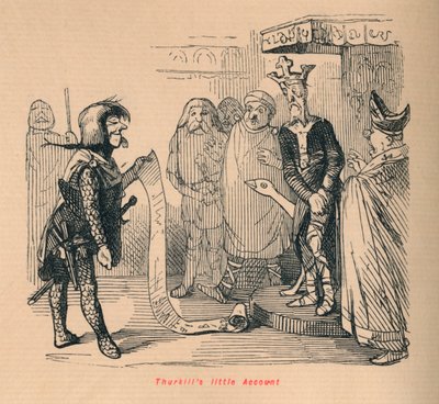 Mały rachunek Thurkillsa, ok. 1860, ok. 1860 autorstwa John Leech
