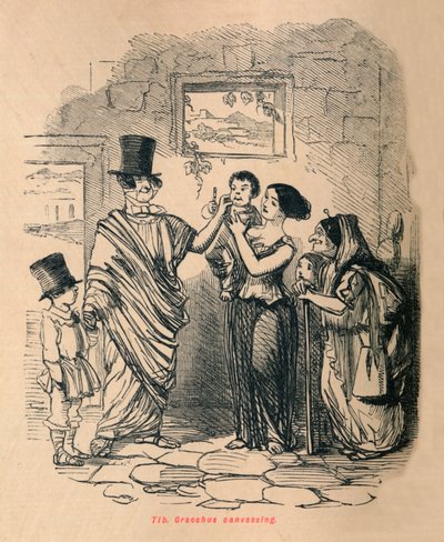 Tyb Grakchus agitacja, 1852 autorstwa John Leech