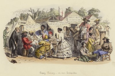 Topsy Turvy, czyli nasze Antypody autorstwa John Leech