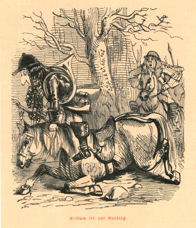 Wilhelm III. Polowanie, 1897. autorstwa John Leech