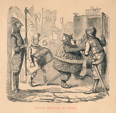 William wyjeżdżający do Francji, ok. 1860, ok. 1860 autorstwa John Leech