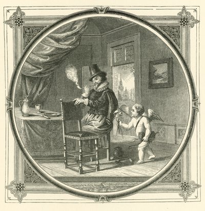 Dym jest pokarmem Kochanków (grawerowanie) autorstwa John Leighton