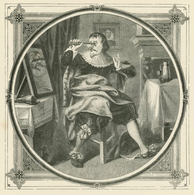 Kto odcina nos na złość własnej twarzy (rycina) autorstwa John Leighton