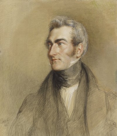 Portret Sali Komnatowej, 1835 (kreda czarna i czerwona) autorstwa John Linnell