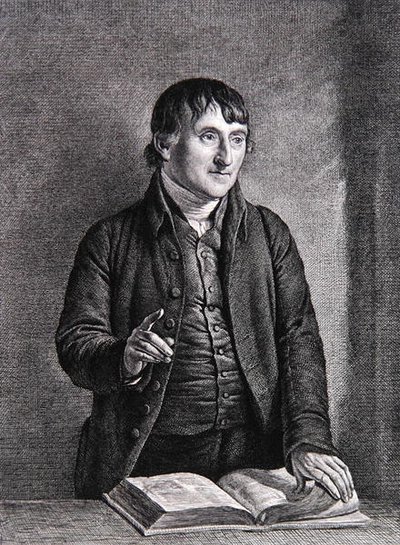 Portret Jamesa Uptona, c.1819 (grafika) autorstwa John Linnell