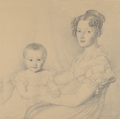 Portret matki z dzieckiem, 1823. autorstwa John Linnell