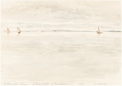 Żaglówki na rzece Southampton autorstwa John Linnell
