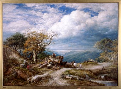 „Wagon drzewny”, 1872. autorstwa John Linnell