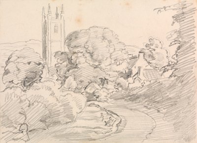 Wioska Widecombe autorstwa John Linnell