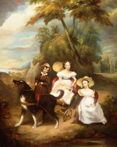 Grupowy portret trojga dzieci autorstwa John Livingstone