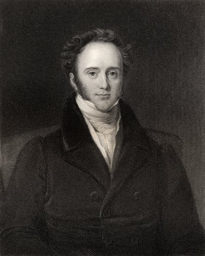 Henry John Temple, 3. wicehrabia Palmerston, ryt. H.R. Cook (fl.1813-47), z „Narodowej Galerii Portretów, tom IV”, wydana ok. 1835 autorstwa John Lucas