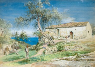 Willa w Taorminie na Sycylii autorstwa John MacWhirter
