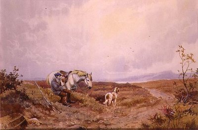 Odpoczynek po sesji zdjęciowej (akwarela na papierze) autorstwa John Maclaren Barclay