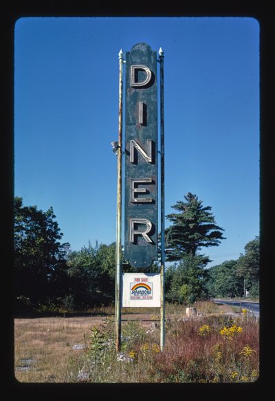 Znak restauracji, Shrewsbury, Massachusetts, USA autorstwa John Margolies
