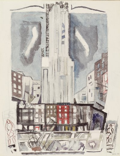 Midtown New York autorstwa John Marin