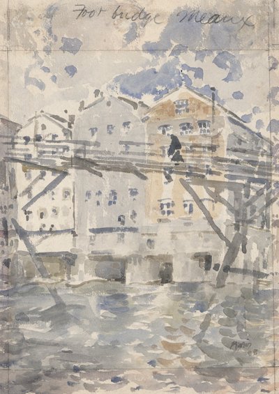 Mała kładka, Meaux autorstwa John Marin