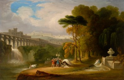 Alexander i Diogenes (olej na pokładzie) autorstwa John Martin