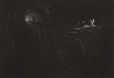 Most Chaosu, c.1827 (mezzotinta) autorstwa John Martin