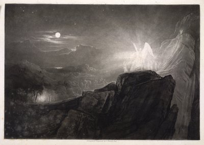 Ilustracja z Raju utraconego autorstwa John Martin