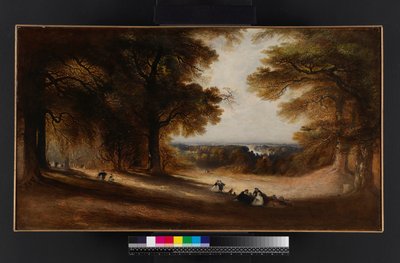 Krajobraz: Widok w Richmond Park, 1850 autorstwa John Martin