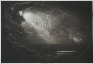 Raj utracony: stworzenie światła, 1824. autorstwa John Martin