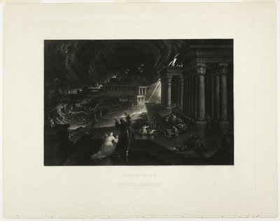 Plaga siódma, z ilustracji biblijnych autorstwa John Martin